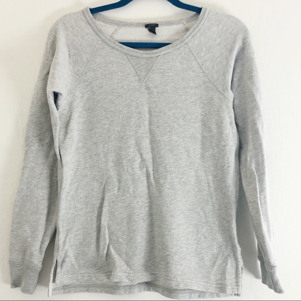 J.Crew Gray Crewneck Pullover Sweatshirt size Extra Small
